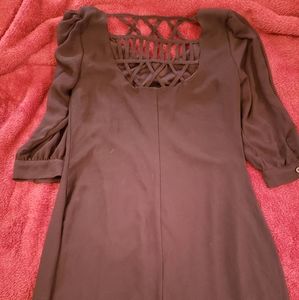 Black sheath dress